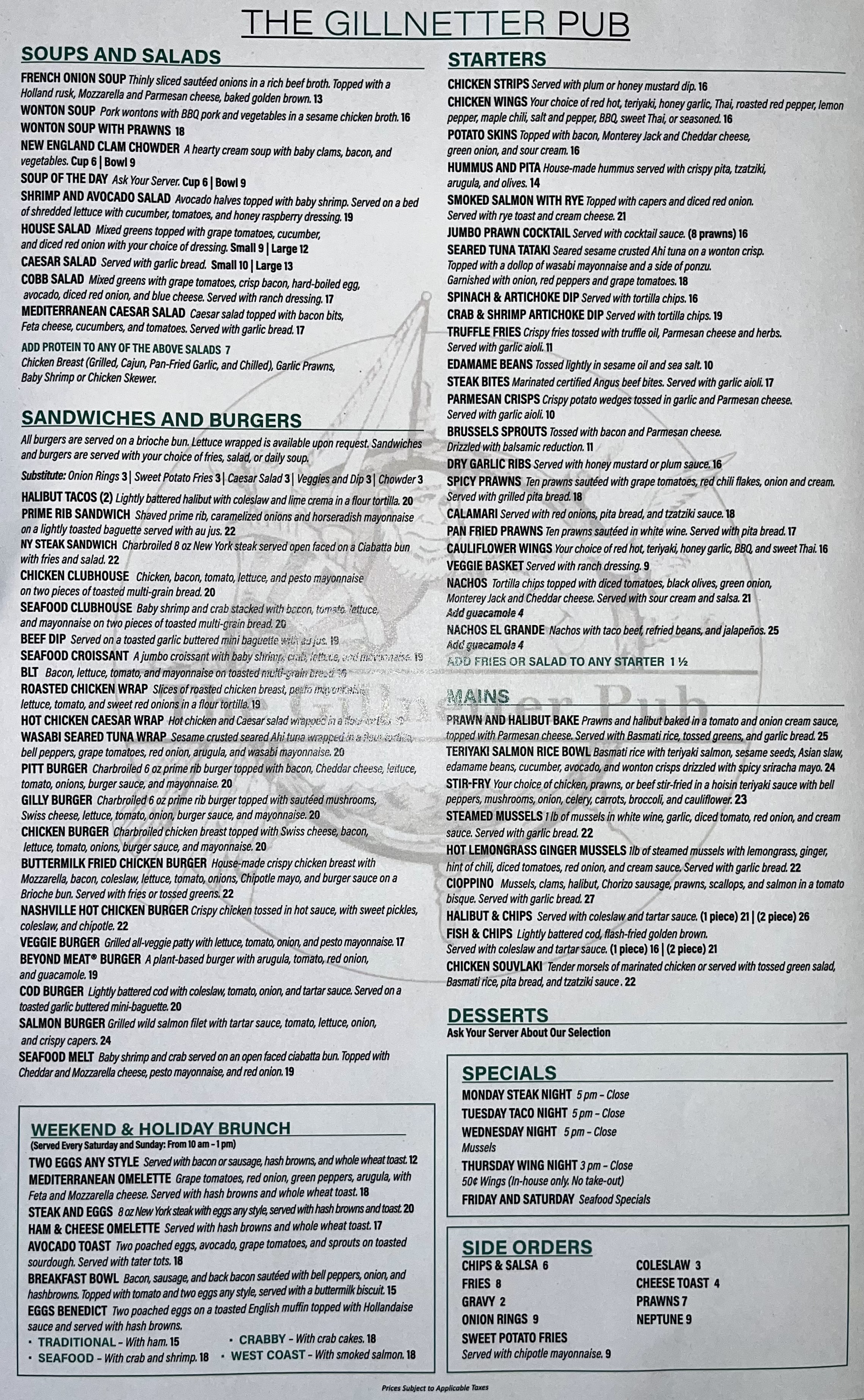 Glints Menu Menu